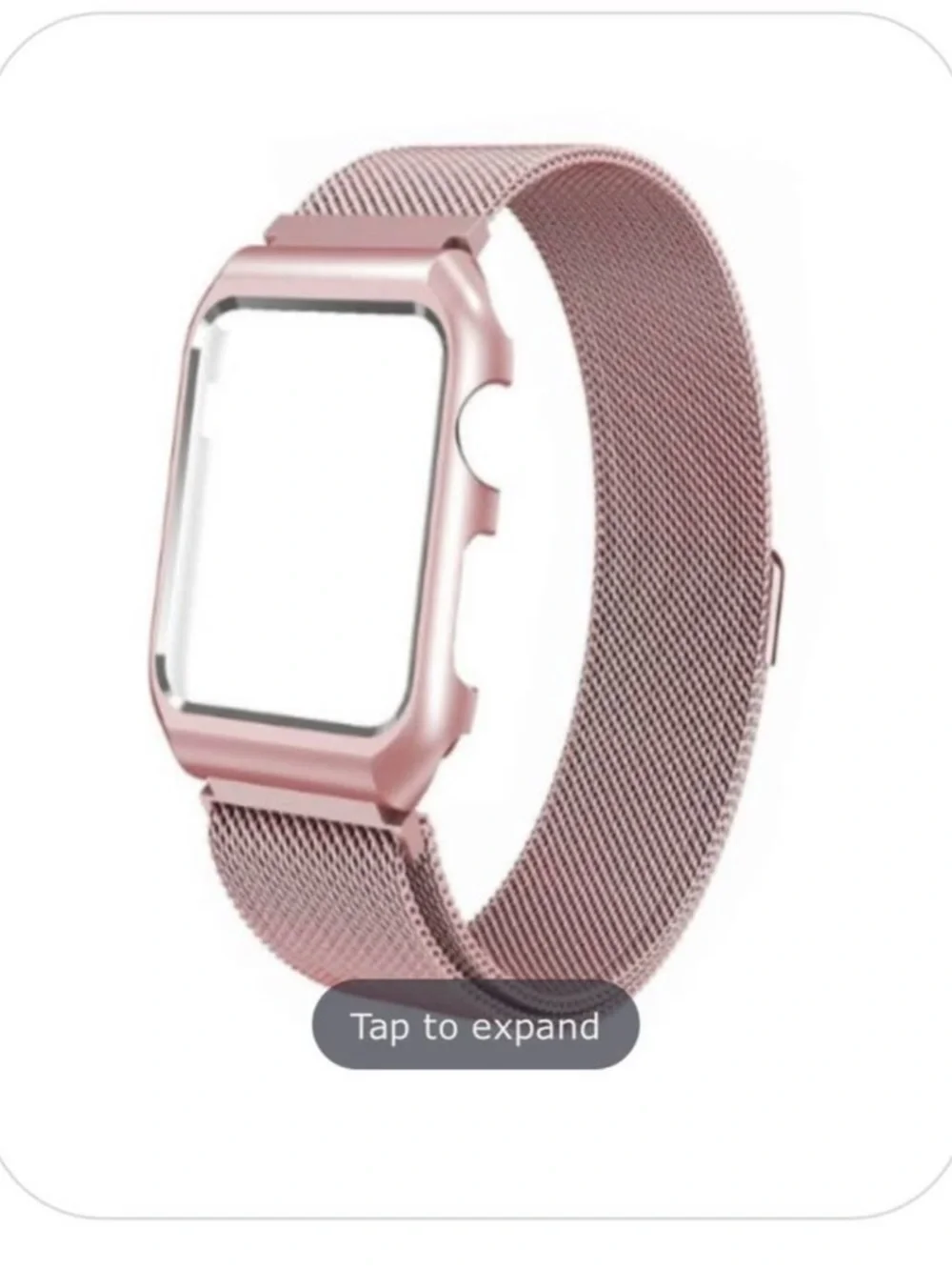Rose Gold Metal Mesh & Link smart Watch Bands